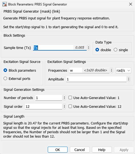 PRBS Input Signals .